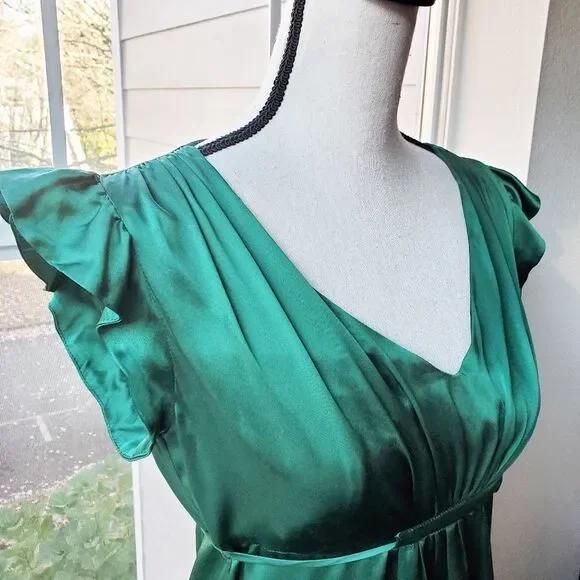 Vintage 1990's Betsey Johnson Emerald Green Dress - Picture 3 of 5